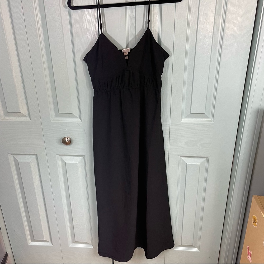 a new day Black Maxi Dress with Spaghetti Straps